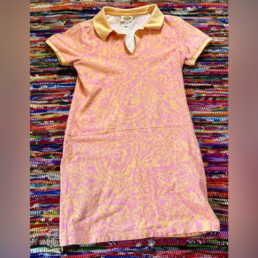 Talbots Pink and Yellow Floral Dress vintage